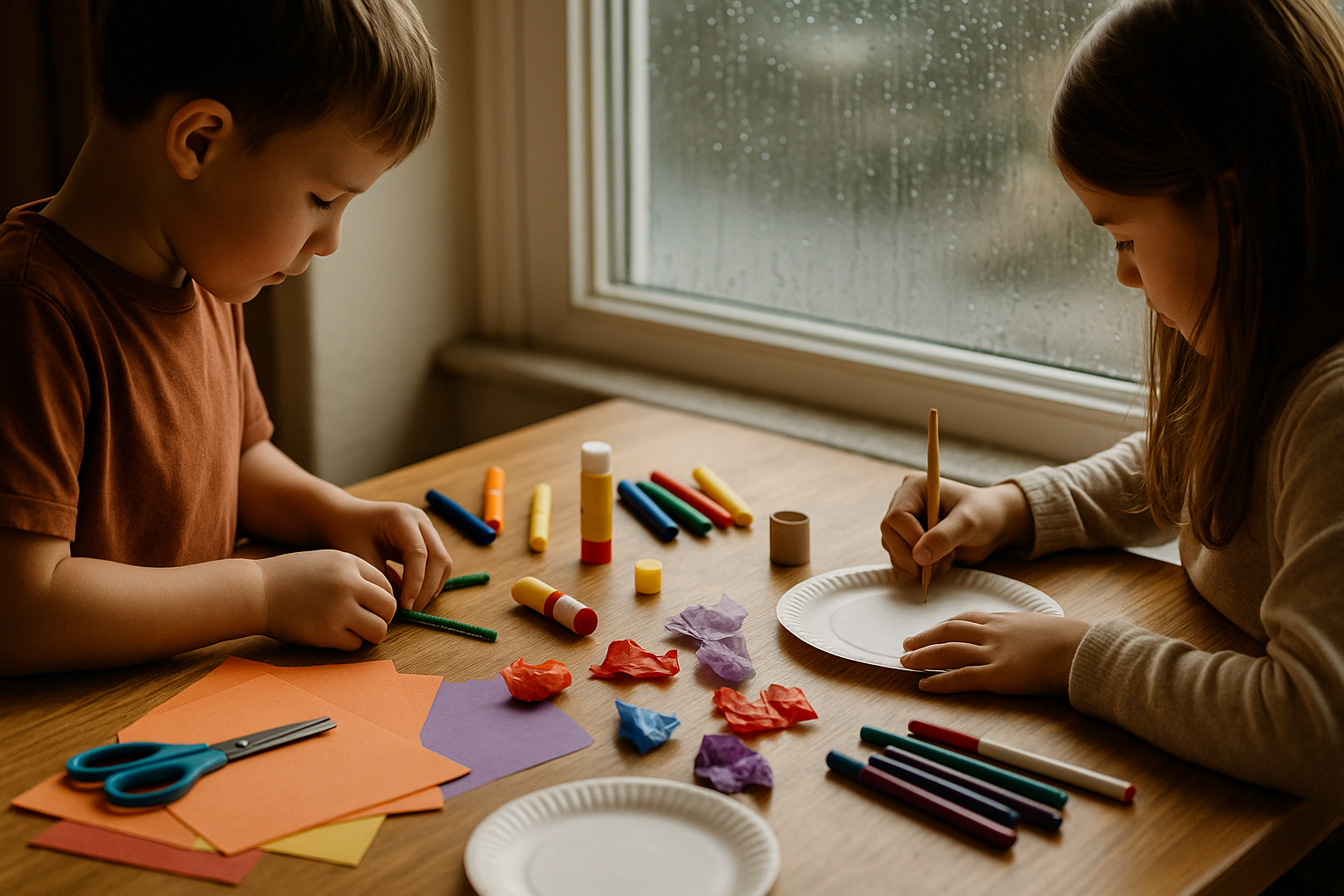 10 Indoor Crafts to Keep Kids Busy on Rainy Days
